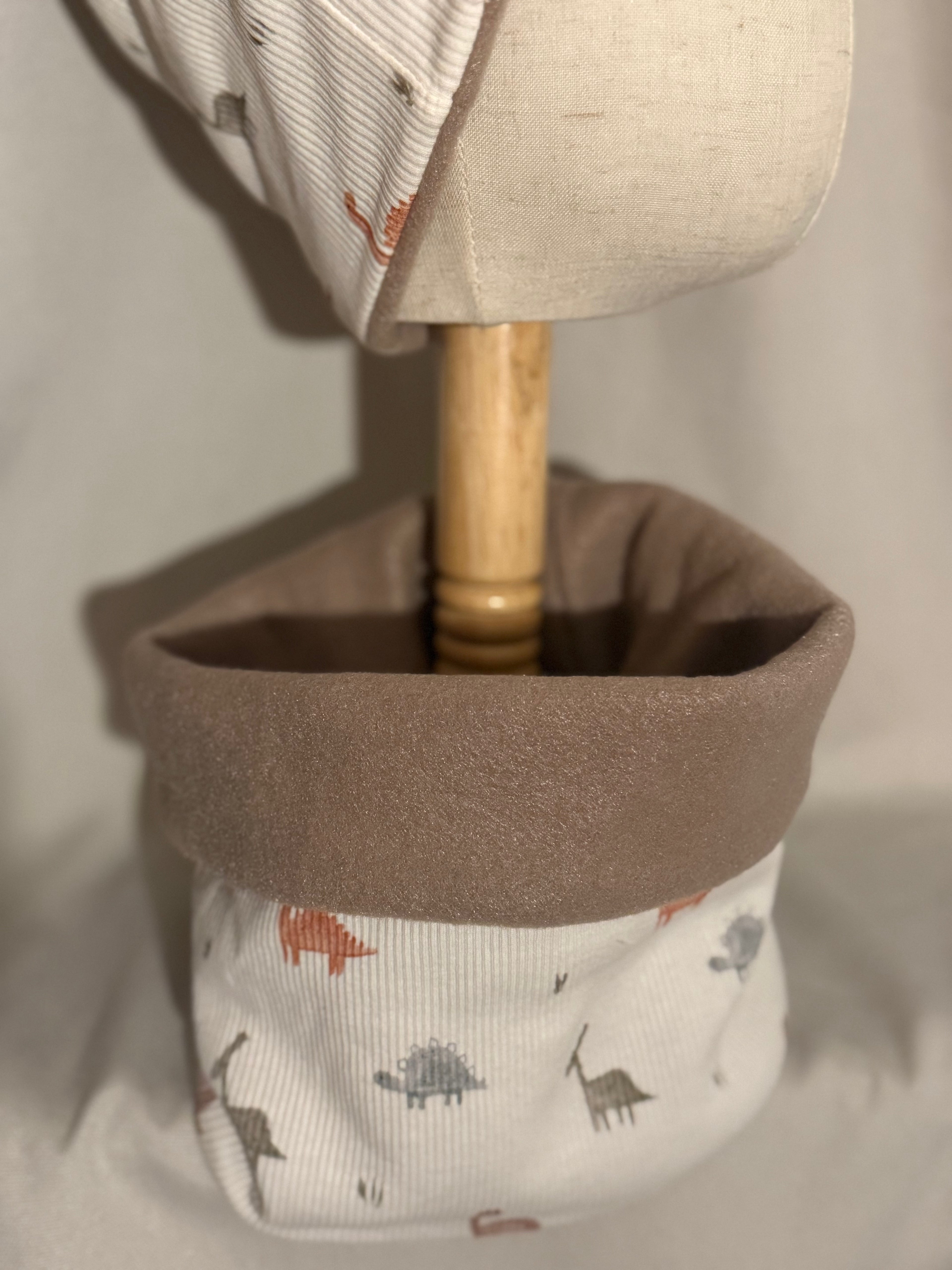 Beanie & Loop Dino Weiß